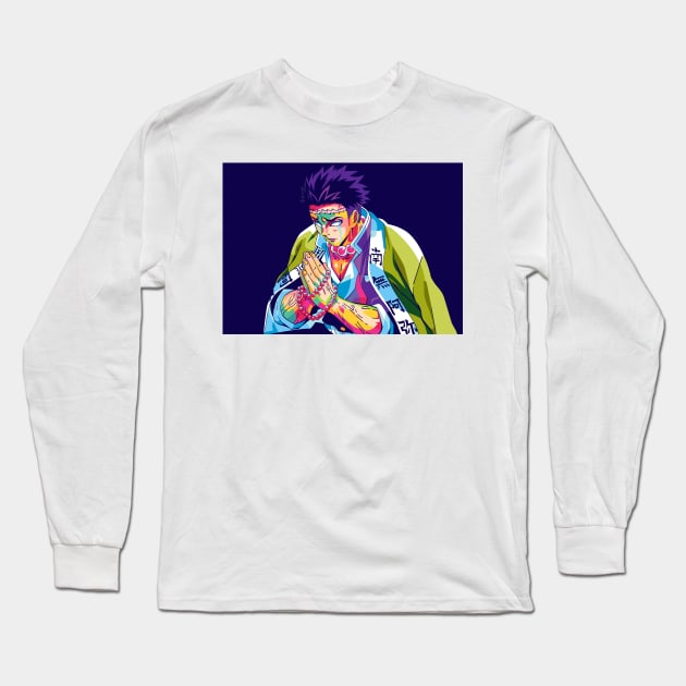 Gyomei Himejima pop art Long Sleeve T-Shirt by BLUESIDE